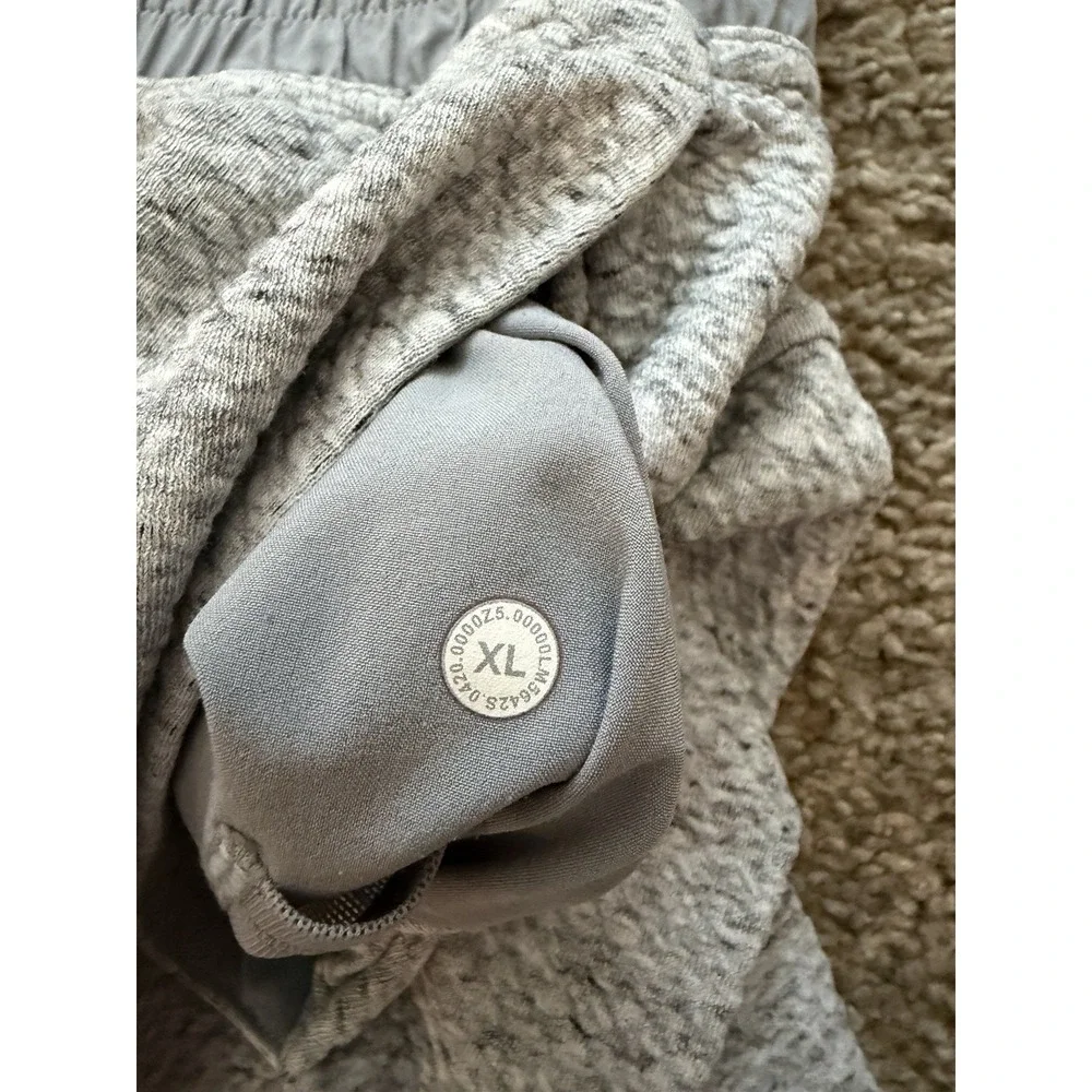 Lululemon Men's At Ease Joggers Heathered Melody Light Grey Size XL